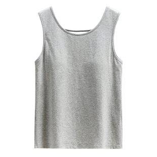 带胸垫三伏天女晒太阳露背装夏晒背背心