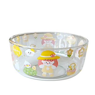 碗家用新款2025玻璃碗大号汤碗宿舍学生用家用泡面碗微波炉专用碗