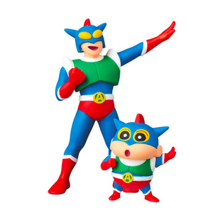 Rang日本代购UDF 可爱蜡笔小新 动感超人 左卫门 潮流玩偶摆件