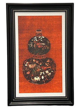 新年喜庆画餐厅背景墙玄关画