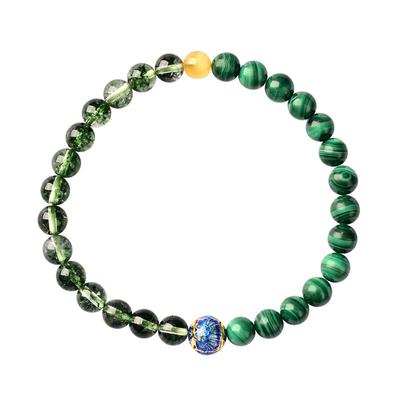 唐景轩紫水晶紫云母海蓝宝民族风