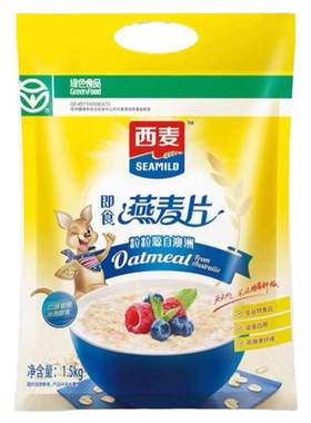 西麦即食燕麦片1500g即食