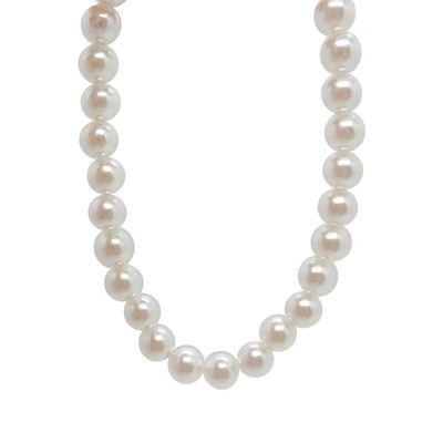饰悟施家正圆双层珍珠项链叠戴