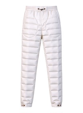 直筒亮面户外修身风羽绒裤新品