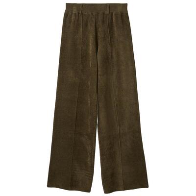 Mila Owen25秋冬新品休闲百搭纯色压褶针织直筒裤09WNP255084