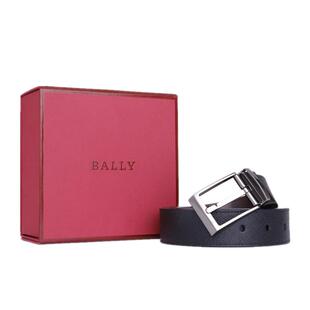 【自营】Bally/巴利男士商务休闲头层牛皮腰带针扣正品皮带送礼物