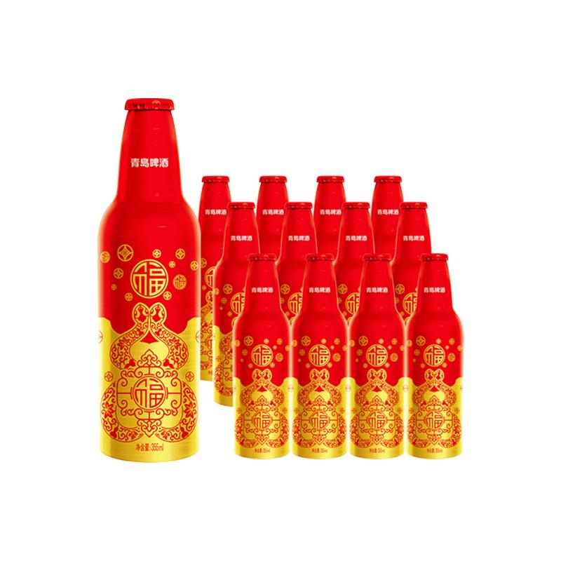 青岛啤酒11度鸿运当头355ml*12瓶