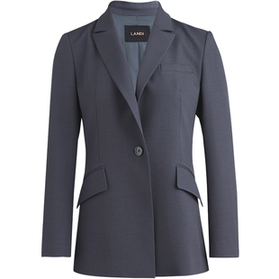 [多元通勤]LANDI高知女性时尚套装西服外套直筒西装裤秋新品多色