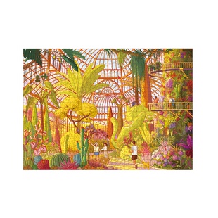 Dreamfriends肯研×艺术家联名植物园假日拼图1000片成人解压益智