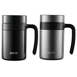 苏泊尔保温杯男款智能显温杯茶水分离水杯316L不锈钢大容量送爸爸