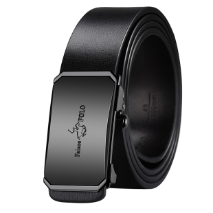 保罗皮带男款真皮自动扣腰带高端商务休闲百搭牛皮潮流正品裤腰带