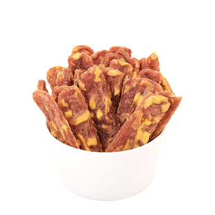 狗狗零食狗狗饼干烘焙蛋黄鸭肉干小型犬肉片泰迪比熊宠物小狗零食