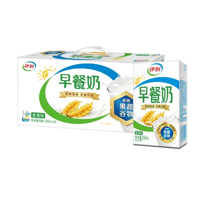 6月伊利早餐奶核桃250ml*24盒