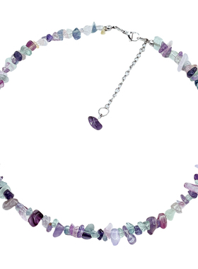 AliyaStore手作睡莲天然矿石项链