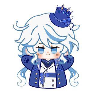 动漫芙宁娜可莉胡桃纳西妲魈Q版可爱小公仔毛绒玩偶手偶棉花娃娃