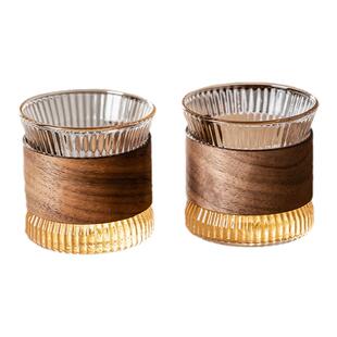 日式玻璃品茗杯小茶杯隔热防烫主人杯单杯功夫茶具客人杯个人杯子