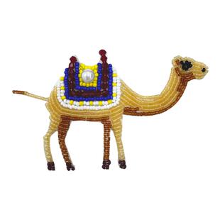 手工串珠布贴时尚骆驼图案神仙鱼热带鱼鲨鱼个性装饰布贴服饰辅料