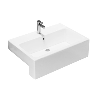 箭牌半嵌入台上盆陶瓷一体式方形洗手盆洗脸盆卫生间台盆AP3181DP