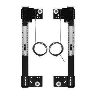 隐藏衣柜回旋门轨道口袋门橱柜门侧装倒插入式伸缩滑导轨五金配件