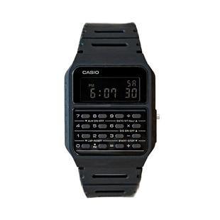 卡西欧手表CASIO CA-53WF-1B 绝命毒师 黑色反显电子计算器防水表