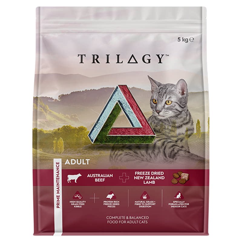 Trilogy奇境高端进口猫粮牛肉配方新西兰原切羊肉冻干猫粮1.8KG
