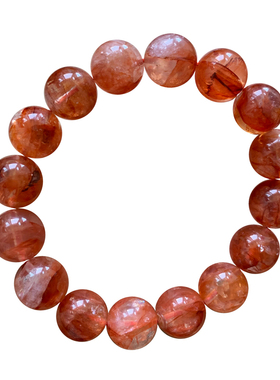 天然巴西牛血红胶花手排饰品男女