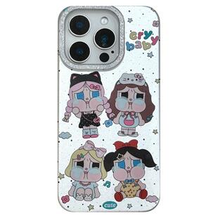 由里公园ins可爱趣味搞怪电镀哭娃插画15适用17pro苹果17ProMax手机壳iPhone16全包17新款14Promax保护套13女