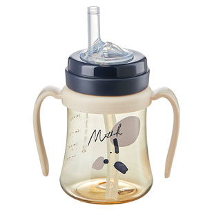 韩国mother-k吸管杯宝宝水杯喝奶吸管奶瓶婴儿儿童重力球motherk
