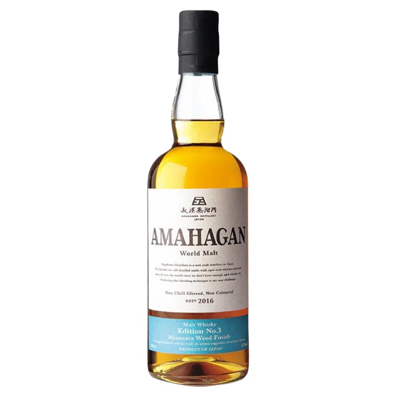 长滨浪漫纯麦威士忌洋酒日本原瓶进口水楢桶whiskey