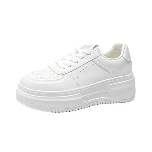 Semir女鞋厚底小白鞋女款2026春夏季新款增高百搭爆款白色板鞋子