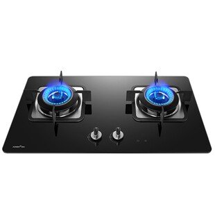 迅达 F3燃气灶家用智能定时天然气双灶液化气炉灶嵌入式猛火灶具