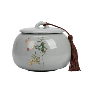 中式哥窑茶叶罐礼盒装空盒包装盒空礼盒红茶绿茶白茶铁观音龙井