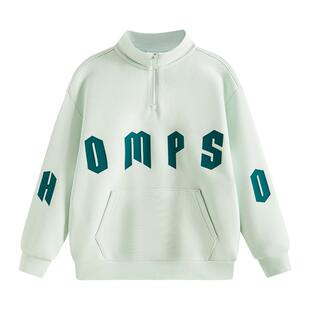 安踏儿童男童卫衣套头衫2026春季新款舒适亲肤中大童运动高领卫衣