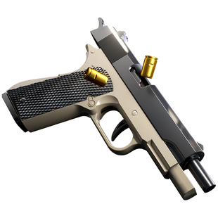 1911新配色自动回膛抛壳连发玩具空挂反吹软弹枪格洛克儿童军事