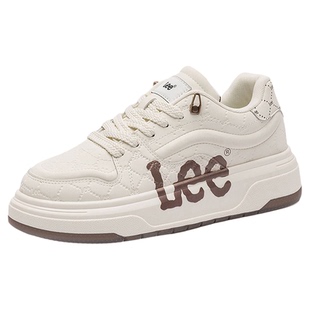 Lee鞋子男鞋2026新款增高板鞋男高级感厚底小白鞋潮流百搭休闲鞋