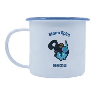 DOTA2TI刀塔国际邀请赛 搪瓷杯酒仙火猫蓝猫紫猫土猫水杯