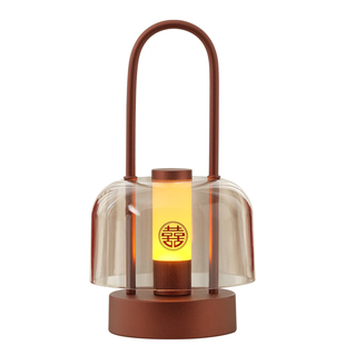 可充电结婚台灯婚房卧室床头灯手提高档实用送新娘新婚陪嫁长明灯