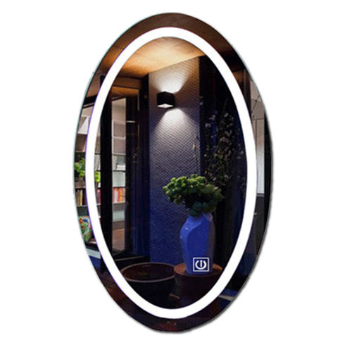 理发店镜台美发店镜子发廊专用壁挂式网红带灯单面挂墙烫染剪发镜