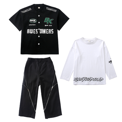 霹雳舞服装儿童街舞吉他演出服潮