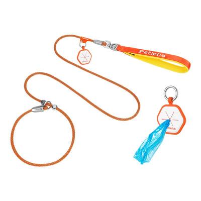 p绳小型犬狗绳牵引绳中大型犬可调节防打结赛级牵狗绳p链防爆冲