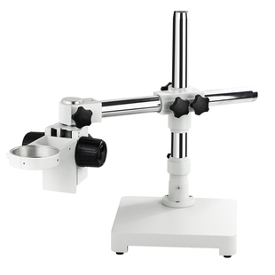 GAOPIN 连续变倍体视显微镜配件万向长臂支架可调角度单臂立杆立柱底板升组降机构手轮调焦托架ST SZM32/25MM