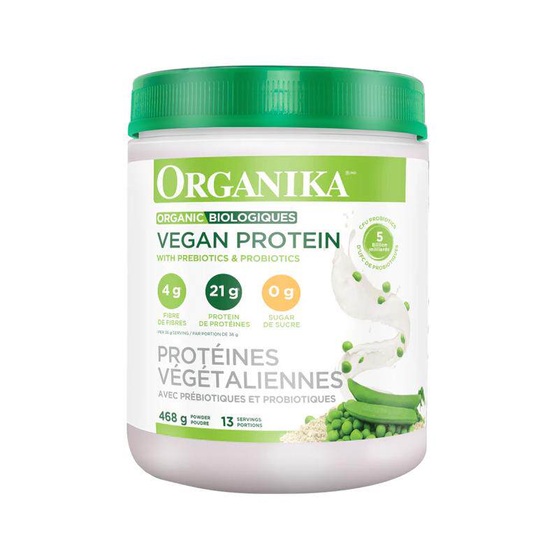 Organika奥加尼卡有机植物豌豆蛋白质粉膳食纤维素食代餐粉455g