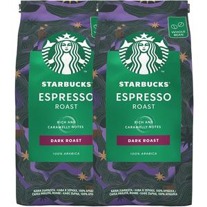 星巴克进口门店同款深度烘焙意式浓缩咖啡豆200g*2袋可做40杯