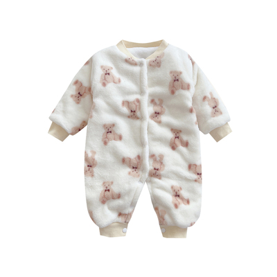 法兰绒婴幼儿睡衣秋冬款