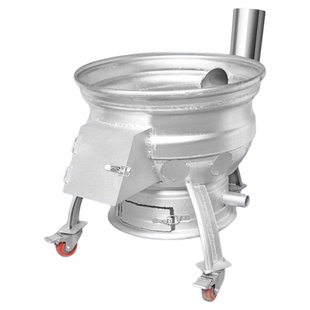 新式加厚柴火灶家用烧木材农村汽车轮毂柴火炉可移动钢圈滑轮地锅