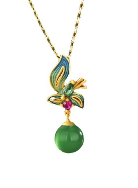 多吉米逐花蝶中国风国潮项链吊坠锁骨链饰品复古宫廷气质个性配饰