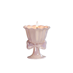 「梦谷花雨」荷叶杯香薰蜡烛礼盒送女生闺蜜可爱生日礼物香氛摆件