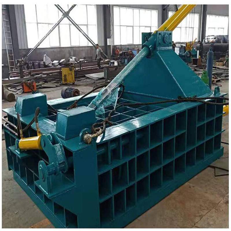 全自动金属压块机卧式易拉罐金属压块机铝屑刨花铁屑压缩成型机