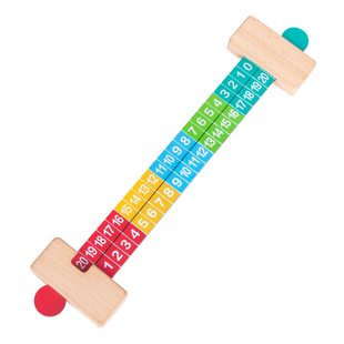 蒙氏数学分解尺双面数字分成教具幼儿园大班20以内加减法教具神器