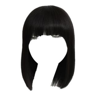 真发头套假发女短发套内扣波波头递针头旋一刀切厚齐刘海自然蓬松